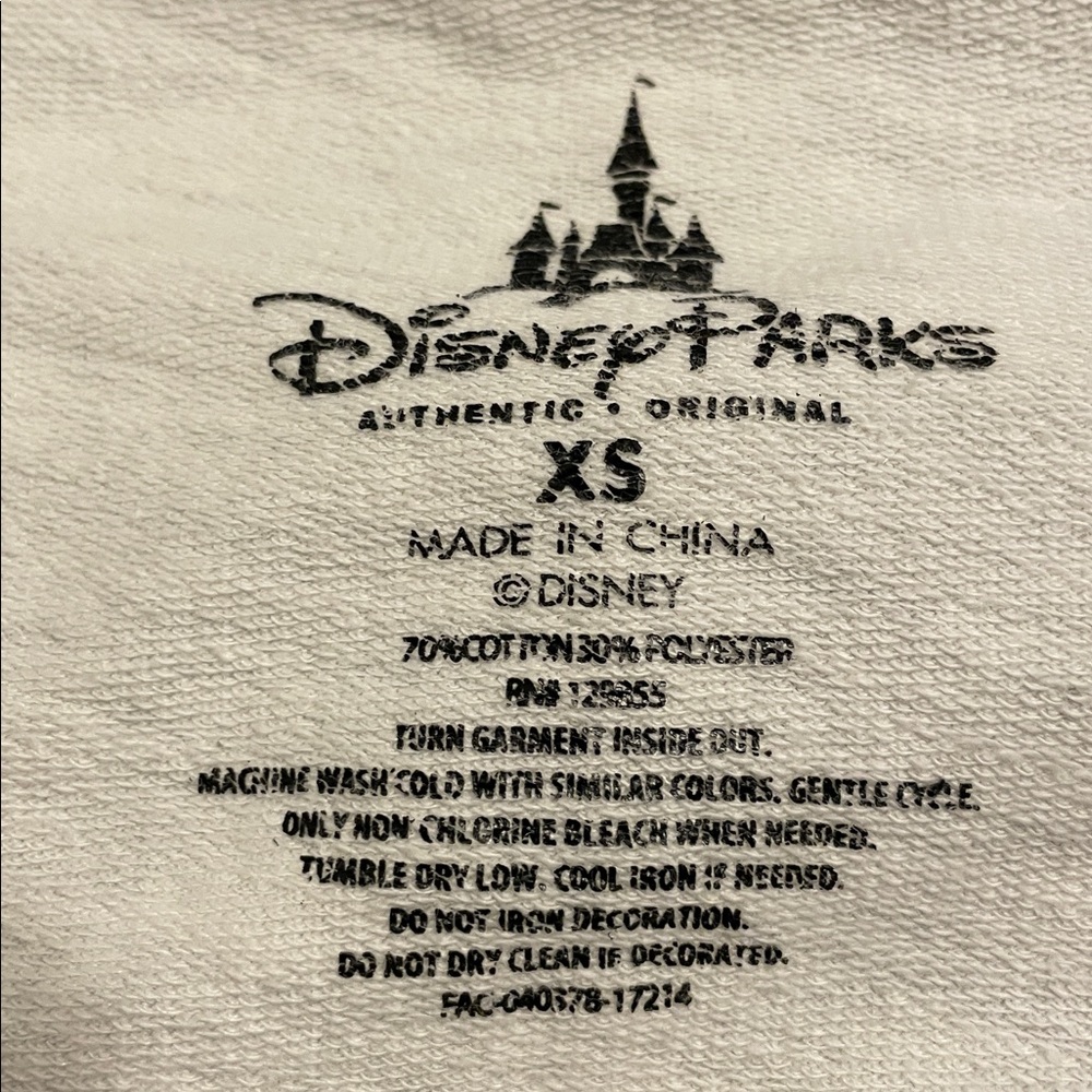 G5- Women’s XS Minnie Mouse Disney Parks Gray Hoodie with Bow Design - Picture 3 of 3